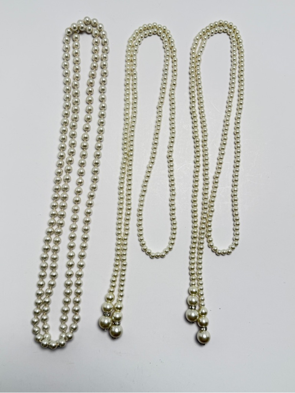 Classic Pearl Bead Necklace - Ivory Faux Pearl Strand
